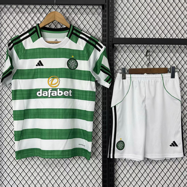 25-26 Celtic Home Kids Soccer Jersey