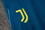 25-26 JUV Royal blue Half Pull Tracksuit #B2532(半拉链)