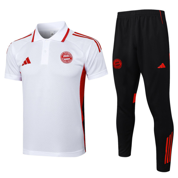 25-26 Bayern White Short shirts and Long trousers Suit #C2516