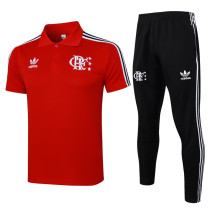 25-26 Flamengo Red Short shirts and Long trousers Suit #C2517