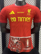 25-26 LIV Red CHampions 20 times Player Version Training shirts