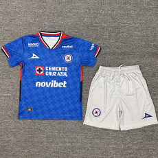 25-26 Cruz Azul Home Kids Soccer Jersey