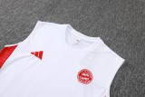 25-26 Bayern White Tank top and shorts suit #D2558