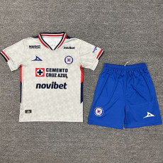 25-26 Cruz Azul Away Kids Soccer Jersey