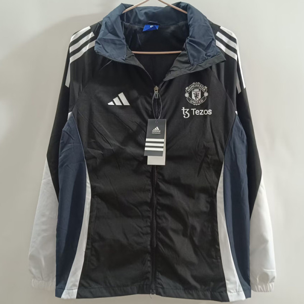 25-26 Man Utd Black Windbreaker