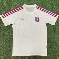 24-25 Lyon 75th Anniversary White Fans Training shirts