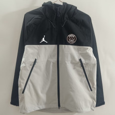 25-26 PSG Jordan Black white Windbreaker