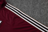 25-26 Ajax Jujube red Half Pull Tracksuit #B2540(半拉链)