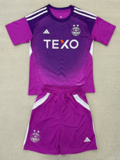 25-26 Aberdeen Purple Goalkeeper Kids Soccer Jersey