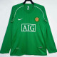 2007-2008 Man Utd Green Goalkeeper Long Sleeve Retro Soccer Jersey (长袖)