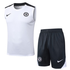 25-26 CHE White Tank top and shorts suit #D2573