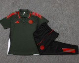 25-26 Bayern Army green Short shirts and Long trousers Suit #C2533