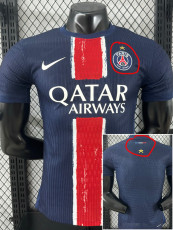 24-25 PSG Home (Have Stars) Player Version Soccer Jersey (前后星)