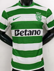 25-26 Sporting Lisbon Home Player Version Soccer Jersey