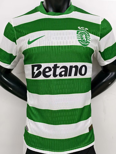 25-26 Sporting Lisbon Home Player Version Soccer Jersey