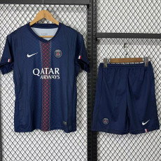 25-26 PSG Home Kids Soccer Jersey