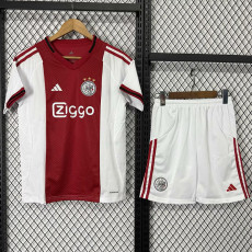 25-26 Ajax Home Kids Soccer Jersey