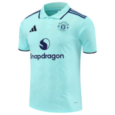 25-26 Man Utd Light blue Polo Short Sleeve