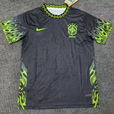 25-26 Brazil Black Green Special Edition Training shirts