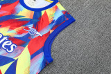 25-26 ARS Red blue Tank top and shorts suit