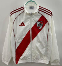 25-26 River Plate White Windbreaker #刺绣