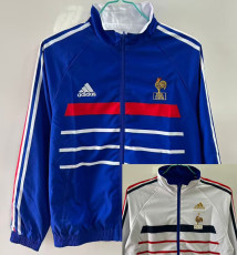 1998 France Blue & White Retro Double Sided Windbreaker (双面风衣)