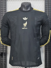 25-26 Mexico Gold Cup Black Long Sleeve Player Version Soccer Jersey (长袖球员)