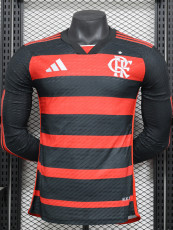 25-26 Flamengo Home Long Sleeve Player Version Soccer Jersey (长袖球员)
