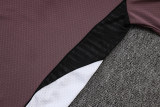 25-26 Man Utd Grey purple Short shirts and Long trousers Suit #C2537