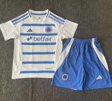 25-26 Cruzeiro Away Kids Soccer Jersey