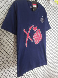 2025 PSG Royal blue XO High Quality Casual T-Shirt 宝蓝