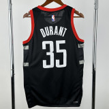 23-24 Rockets DURANT #35 Black Top Quality Hot Pressing NBA Jersey (Trapeze Edition)飞人版