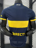 25-26 Boca Juniors Home Player Version Soccer Jersey (全广告)