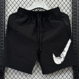 D704 NK Black Casual Short Pants