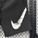 D704 NK Black Casual Short Pants