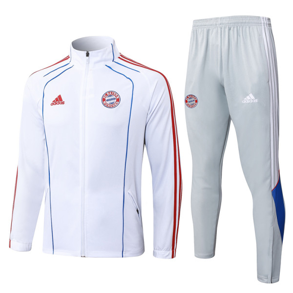 25-26 Bayern White Jacket Tracksuit #A2551
