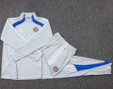 25-26 Bayern Light gray Half Pull Tracksuit #B2548(半拉链)