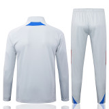 25-26 Bayern Light gray Half Pull Tracksuit #B2548(半拉链)