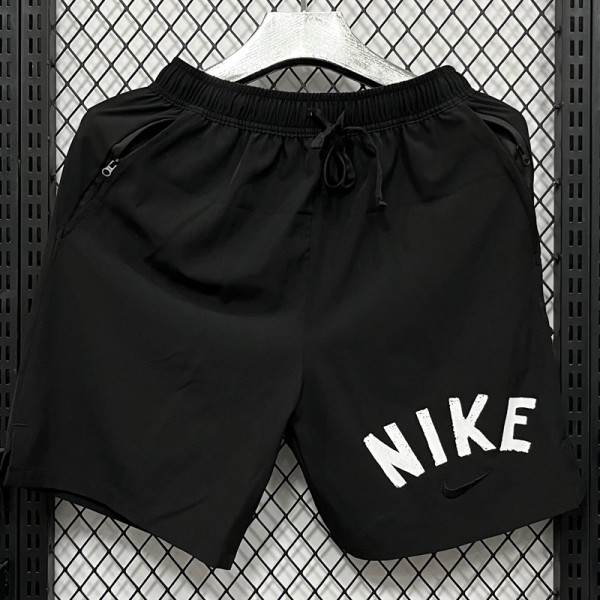 D703 NK Black Casual Short Pants