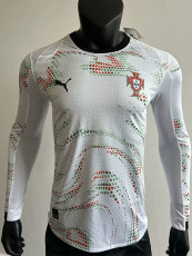25-26 Portugal Away Long Sleeve Player Version Soccer Jersey (长袖球员)