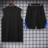25-26 INT Black Tank top and shorts suit