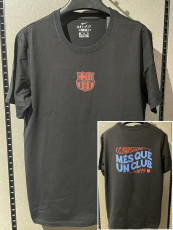 25-26 BAR Black High Quality Casual T-Shirt #圆领红标