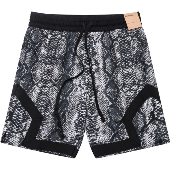 C2448 AJ Black Casual Short Pants #蛇纹迷彩