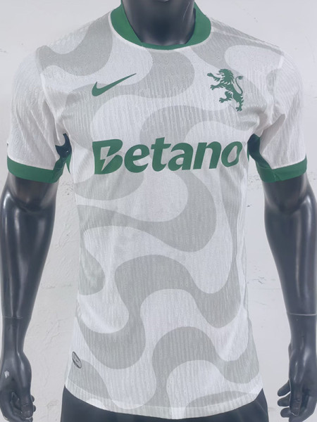 25-26 Sporting Lisbon White Player Version Soccer Jersey