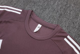 25-26 Man Utd Grey purple Training Short Suit #D25126