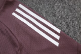 25-26 Man Utd Grey purple Training Short Suit #D25126