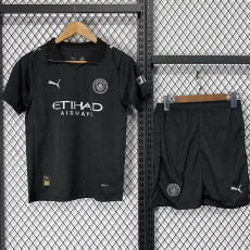 25-26 Man City Away Black Kids Soccer Jersey