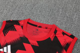 25-26 Man Utd Red black Tank top and shorts suit