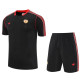 25-26 Man Utd Black Training Short Suit