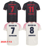 25-26 LeverKusen Away Player Version Soccer Jersey